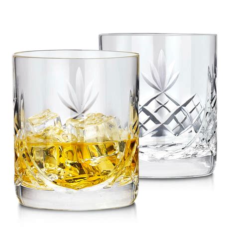 Set Of 2 Hermes Lead Crystal Whisky Glasses 